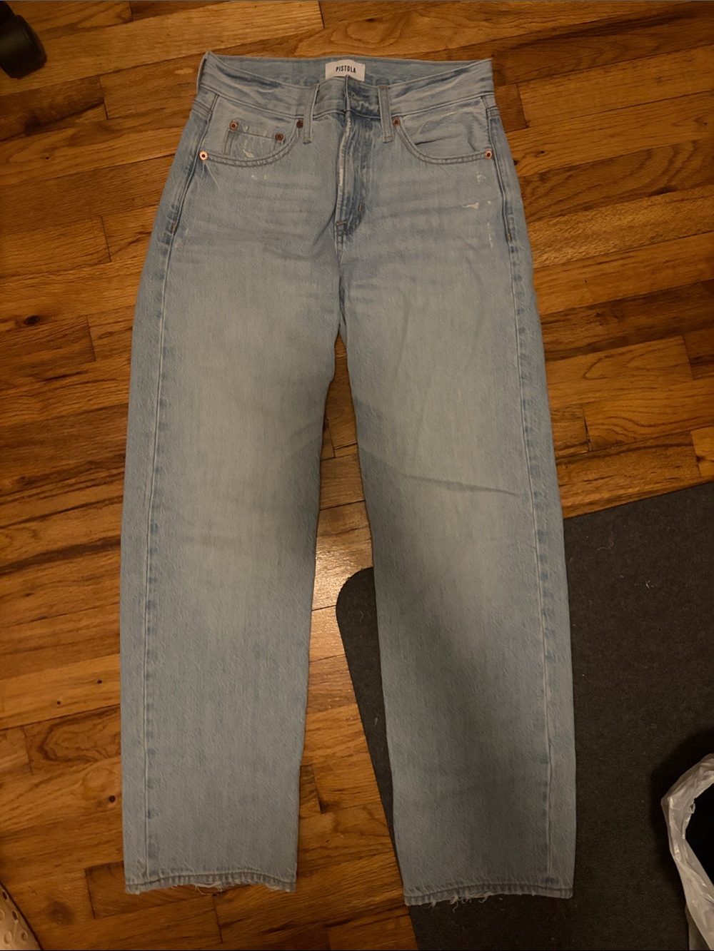 Pistola Light Blue Straight Leg Jeans